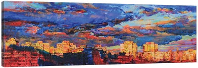 Evening In The City Canvas Art Print - Andrii Kutsachenko