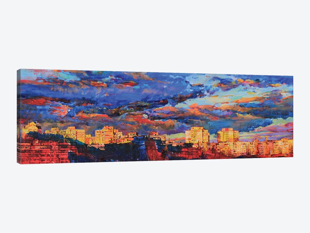 Evening In The City by Andrii Kutsachenko 1-piece Canvas Wall Art