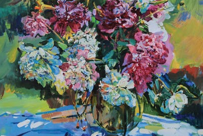 Pink And White Peonies by Andrii Kutsachenko gallery poster