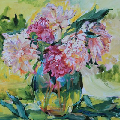 Bouquet Of Peonies by Andrii Kutsachenko gallery poster