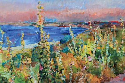 Mallows On The Background Of The Sea by Andrii Kutsachenko gallery poster