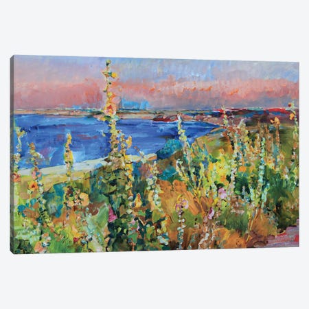 Mallows On The Background Of The Sea Canvas Print #AIK79} by Andrii Kutsachenko Canvas Print