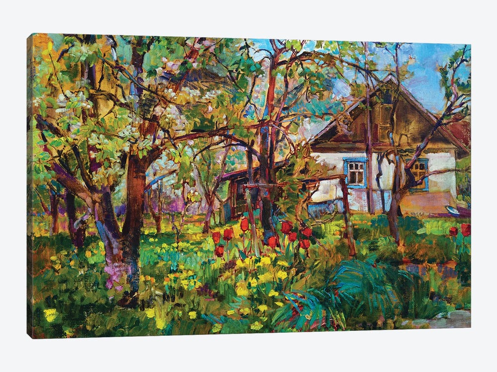 Spring Garden by Andrii Kutsachenko 1-piece Canvas Print