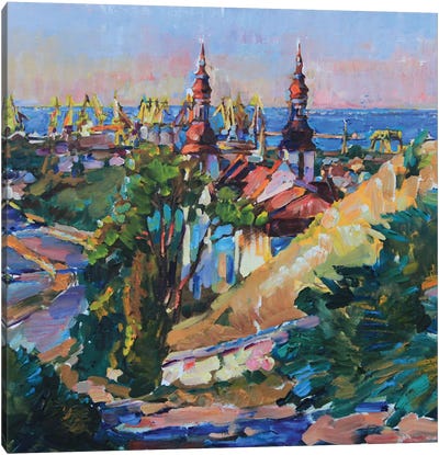 City Near The Sea Canvas Art Print - Andrii Kutsachenko