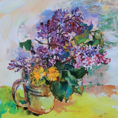 Little Lilac by Andrii Kutsachenko framed wall art