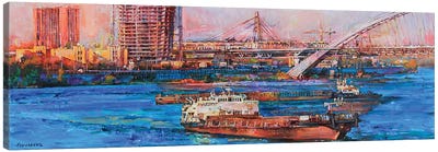 Industrial River Canvas Art Print - Andrii Kutsachenko