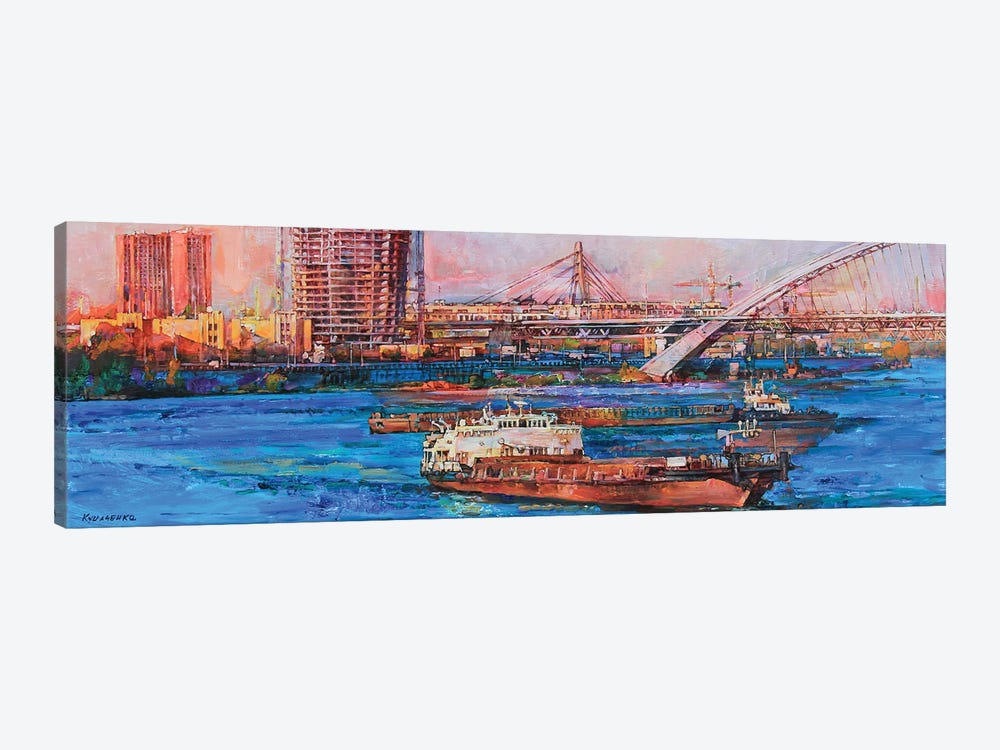 Industrial River by Andrii Kutsachenko 1-piece Canvas Wall Art