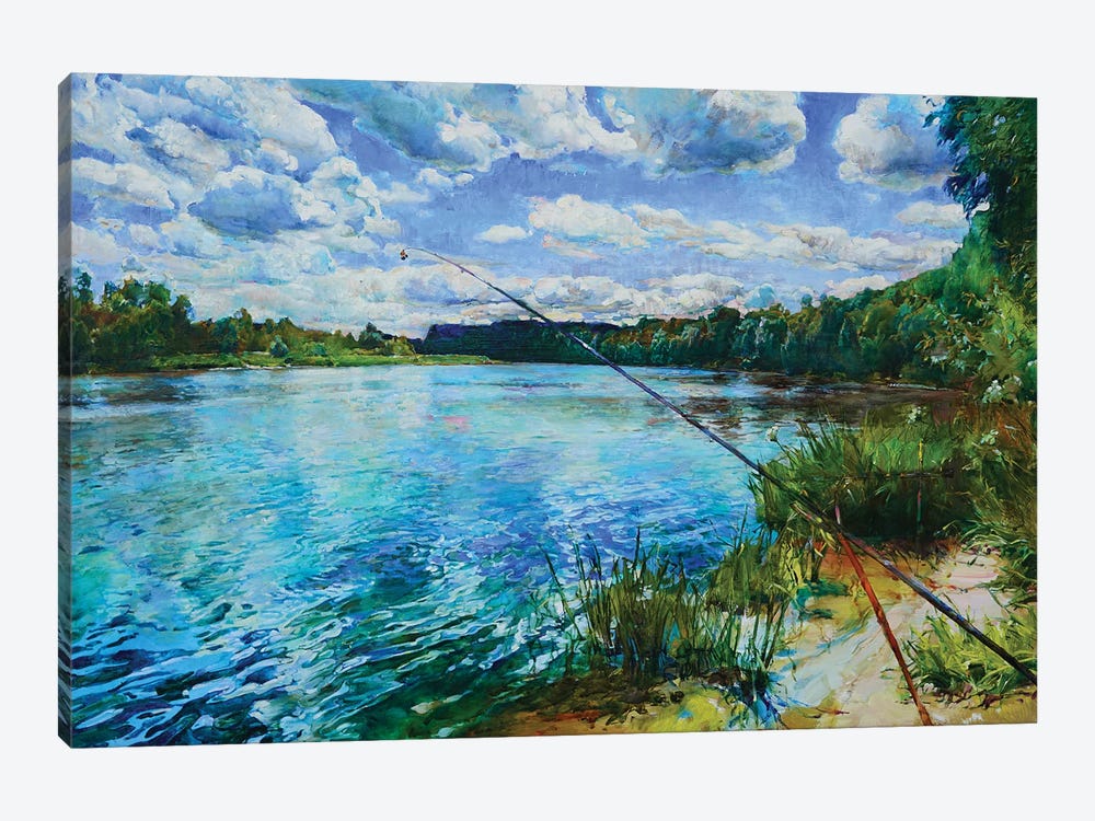Summer Day On The River by Andrii Kutsachenko 1-piece Canvas Print