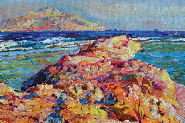 Large Art for Bedroom - Canvas Prints: Seashore Of The Red Sea by Andrii Kutsachenko