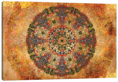 Lost Manuscript Canvas Art Print - Mandala Art