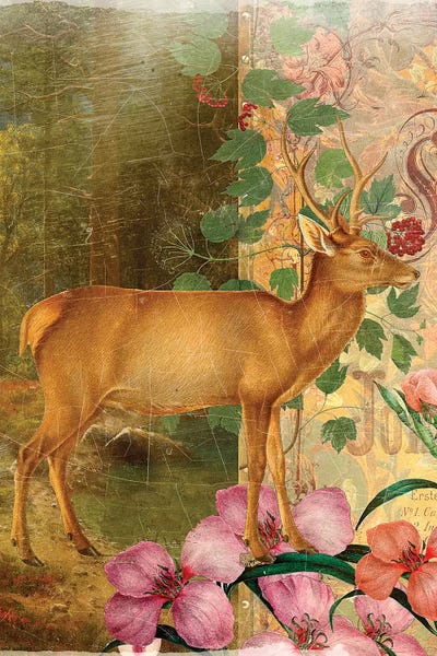 Deer by Aimee Stewart multi panel art