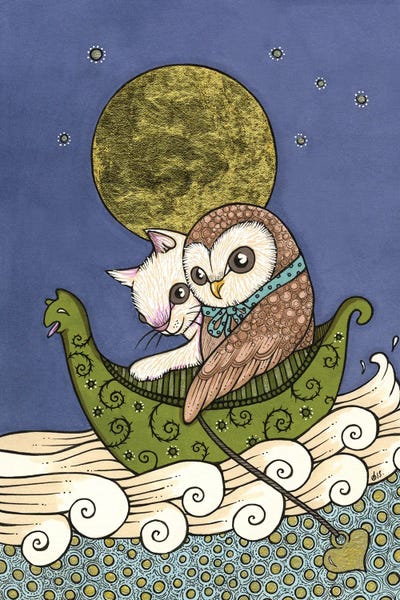 Under A Golden Moon by Anita Inverarity art print