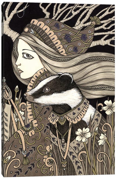 Vasilisa Canvas Art Print - Badger Art