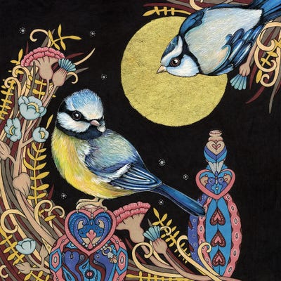 Blue Tits by Anita Inverarity canvas print