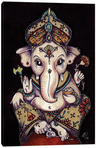 Ganesha Canvas Art Print - Anita Inverarity