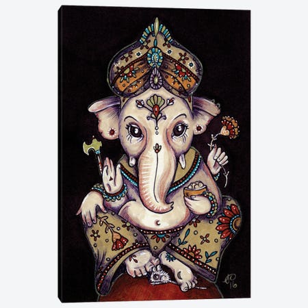 Ganesha Canvas Print #AIV30} by Anita Inverarity Canvas Art