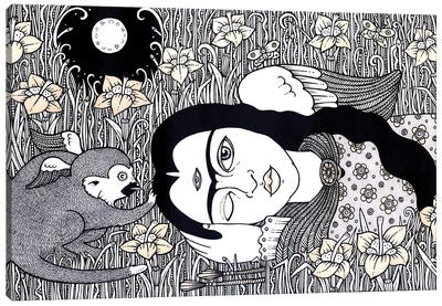 Amando Frida Canvas Art Print - Frida Kahlo