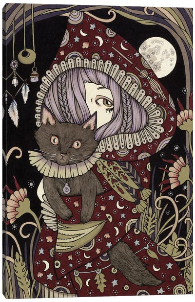 Luna Lavender Canvas Art Print - Anita Inverarity