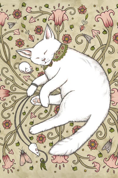 Mice And Moths by Anita Inverarity metal wall art