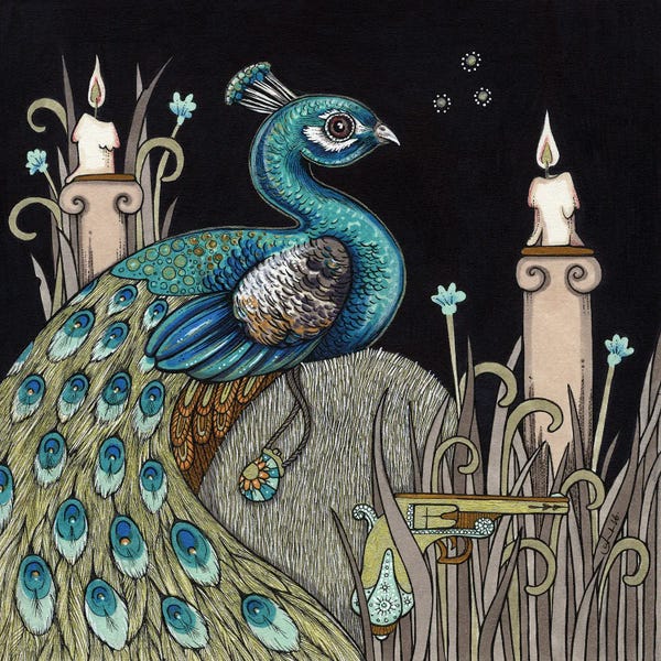 Natural Meets Mythical: Mrs Peacock by Anita Inverarity