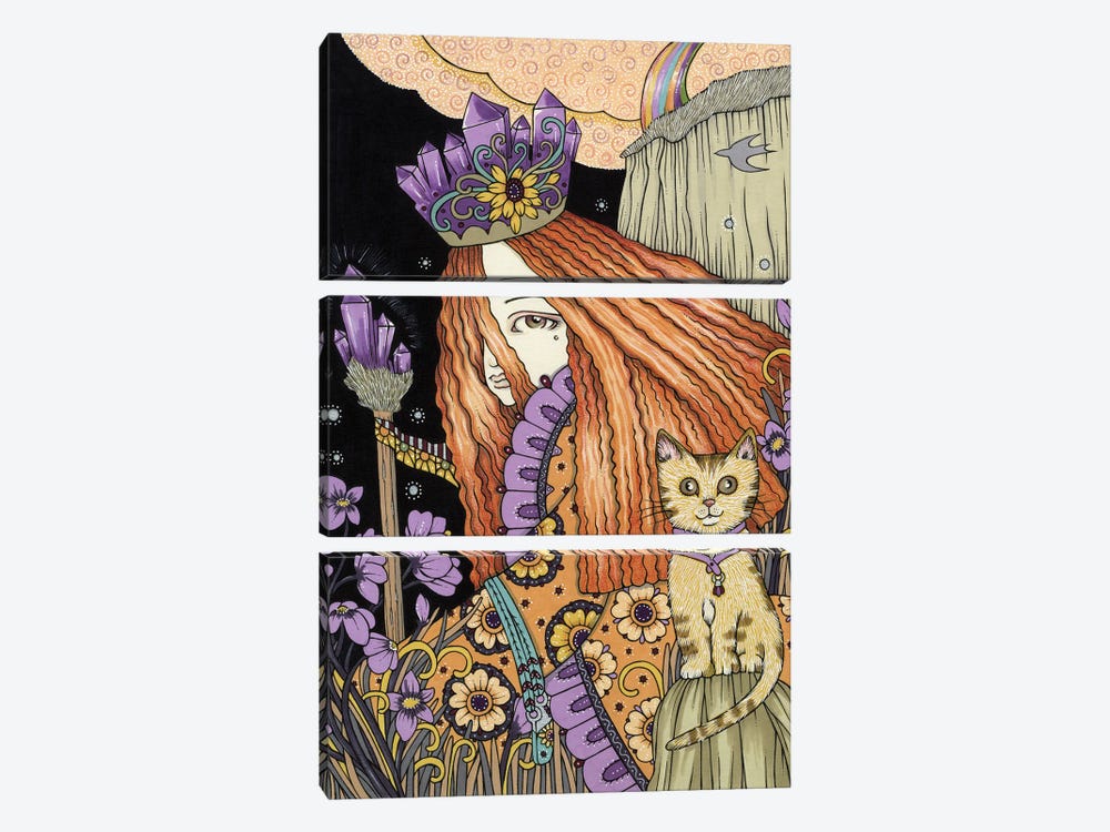 Amethyst & Violet by Anita Inverarity 3-piece Art Print