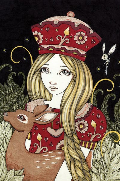 Queen Alice by Anita Inverarity multi panel art