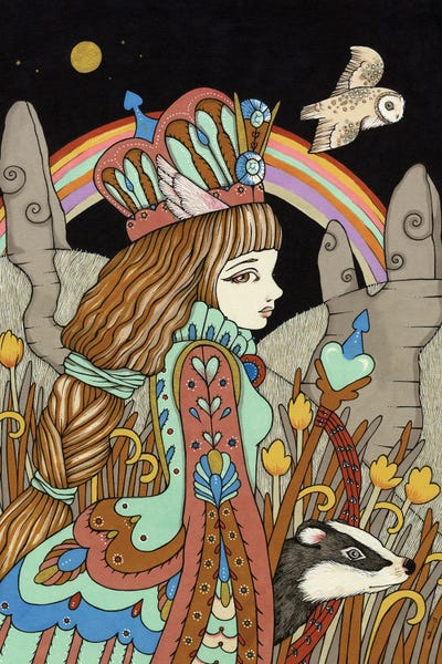 Badgers: Aquamarine Dream by Anita Inverarity