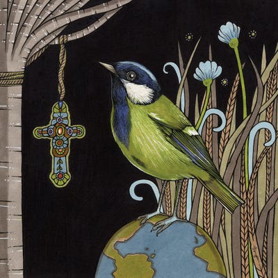 Reverend Green by Anita Inverarity art print