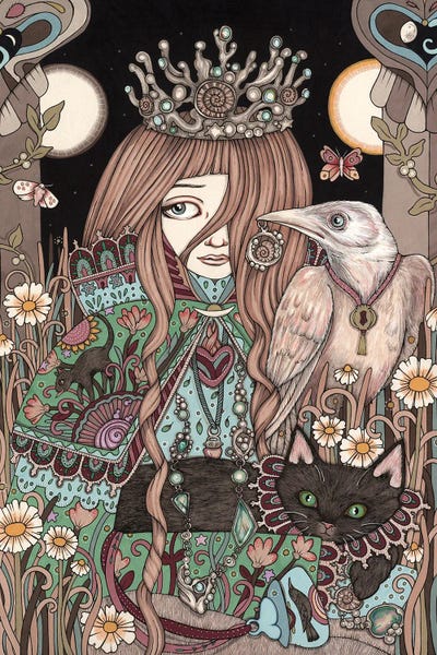 The High Priestess by Anita Inverarity art print