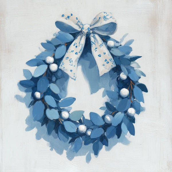 Winter Blue Wreath