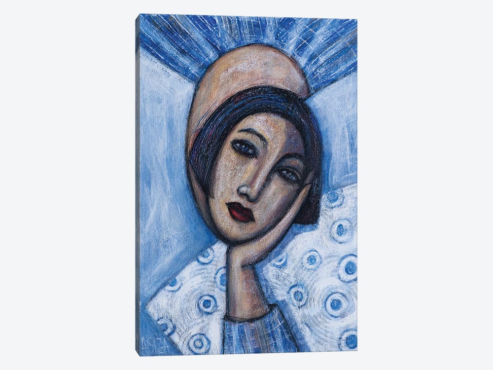 Girl With Blue Pajamas by ASIZA 1-piece Canvas Artwork