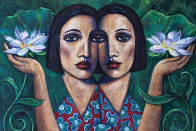 In The Garden by ASIZA canvas print