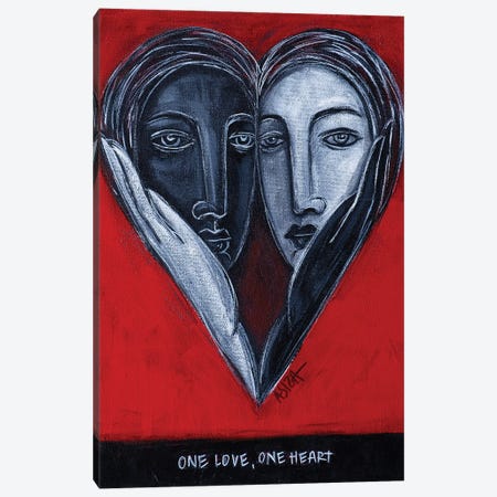 One Love Canvas Print #AIZ20} by ASIZA Canvas Print