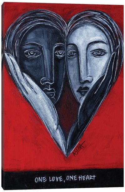 One Love Canvas Art Print - ASIZA