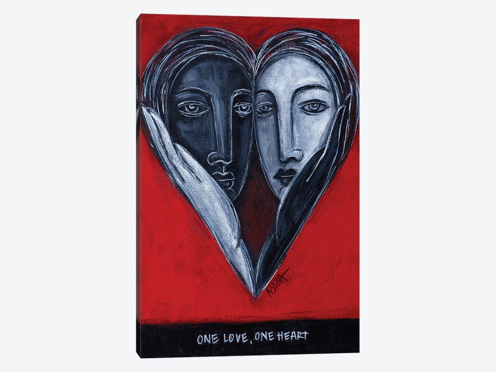 One Love by ASIZA 1-piece Canvas Artwork