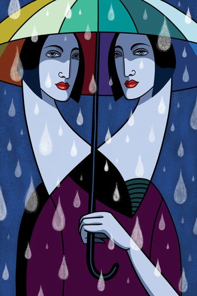 Rain by ASIZA canvas print