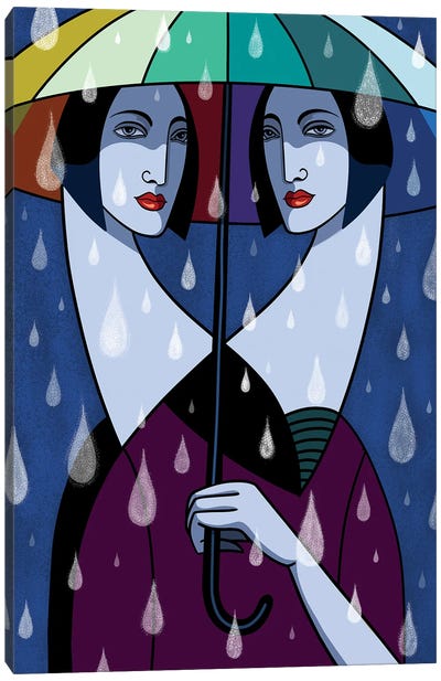 Rain Canvas Art Print - ASIZA