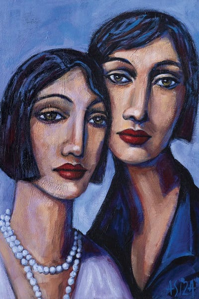 Side By Side by ASIZA canvas print