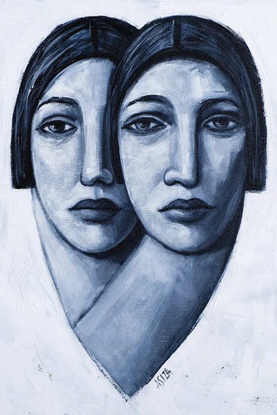 White by ASIZA canvas print