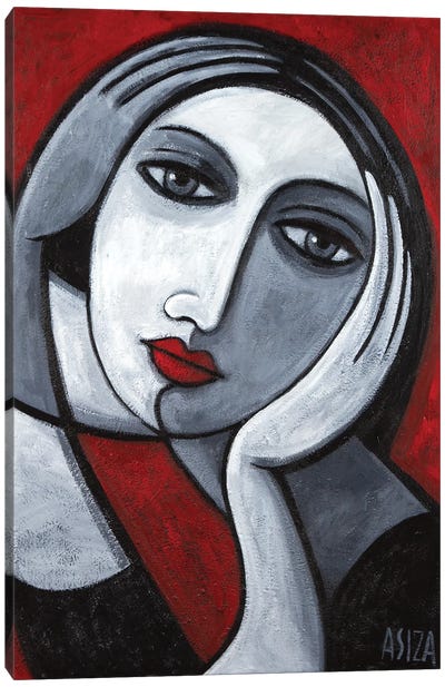 Woman With Two Faces Canvas Art Print - ASIZA