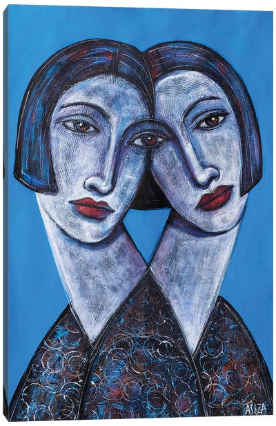 Blue Canvas Art Print - ASIZA
