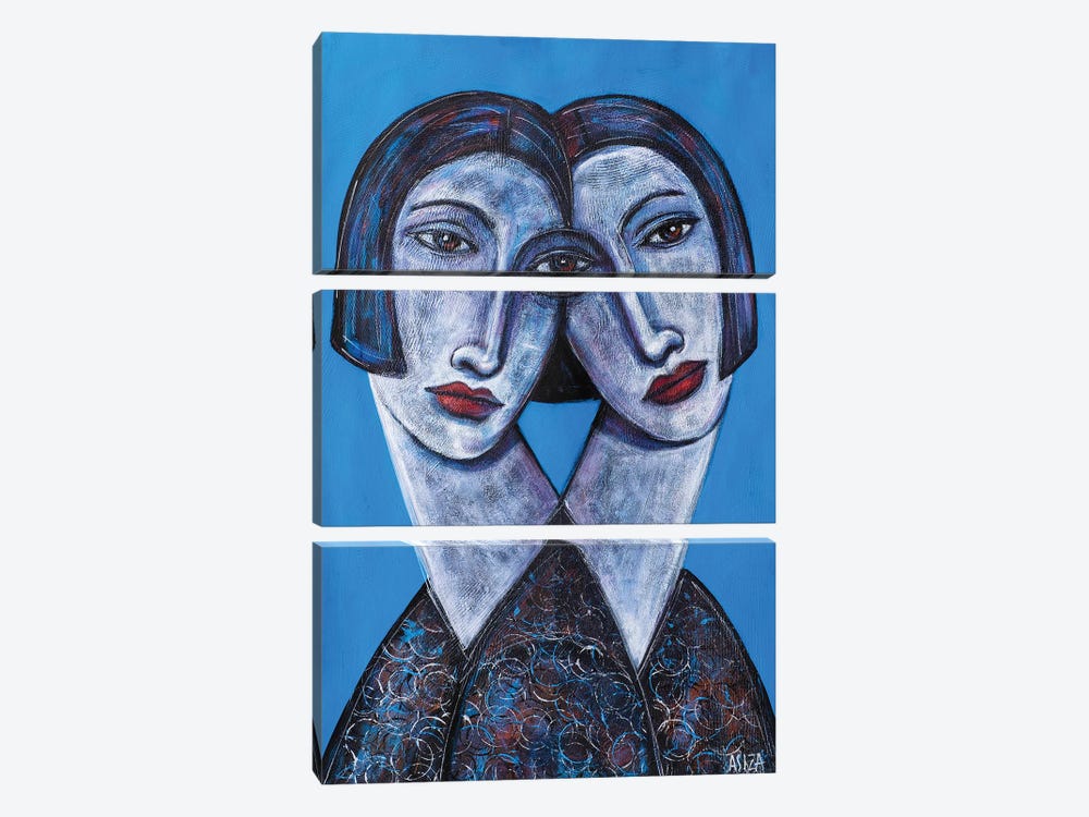 Blue by ASIZA 3-piece Canvas Wall Art