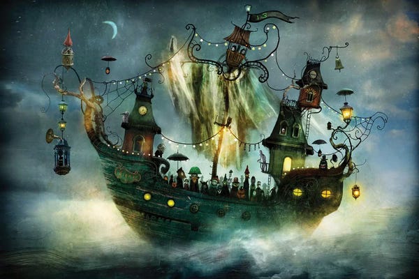 Fairytale Scenes: Flying Rigmor by Alexander Jansson