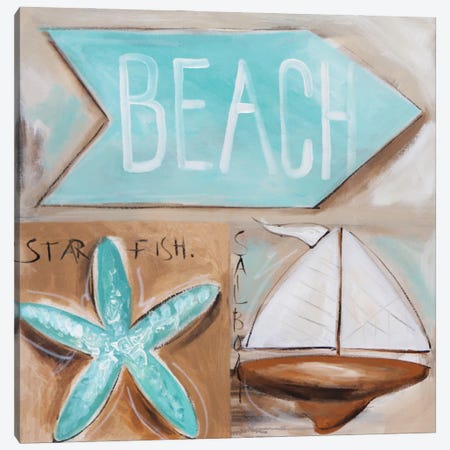 Where's The Beach? Canvas Print #AJB19} by Amanda J. Brooks Canvas Wall Art