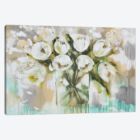 Pure Blanc Tulipa Canvas Print #AJB24} by Amanda J. Brooks Canvas Wall Art