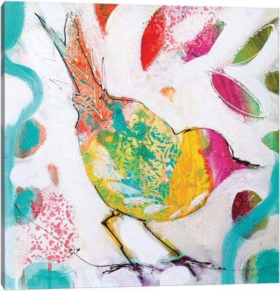 Petite Bird IV Canvas Art Print - Amanda J. Brooks