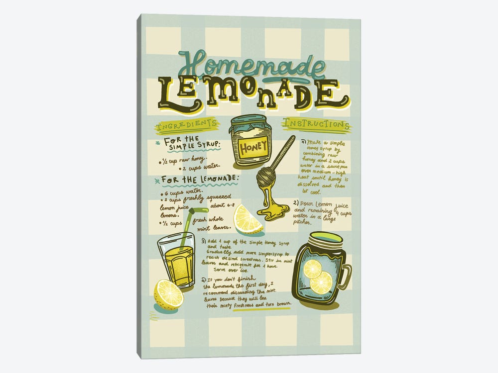 Homemade Lemonade by Andrea Jasid 1-piece Art Print