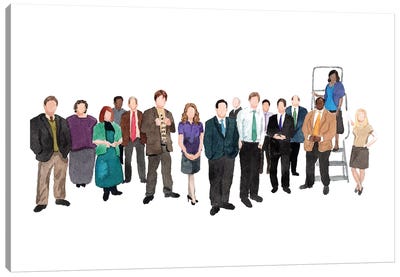 The Office Canvas Art Print - Sitcoms & Comedy TV Show Art