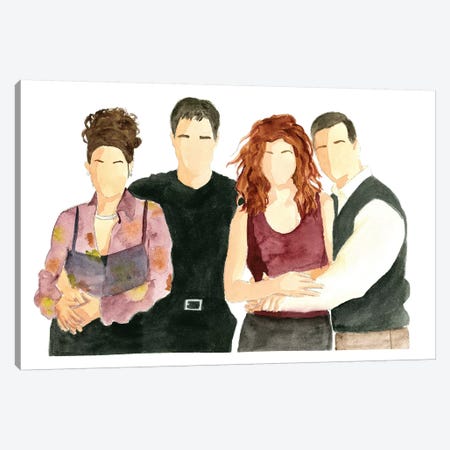 Will & Grace Canvas Print #AJF15} by AJ Filopoulos Canvas Print