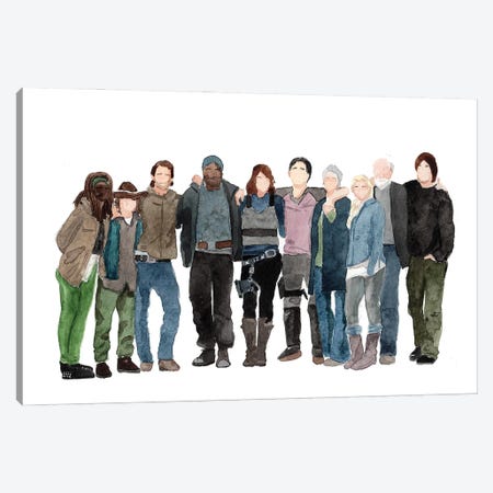 The Walking Dead - S3 Canvas Print #AJF19} by AJ Filopoulos Canvas Artwork